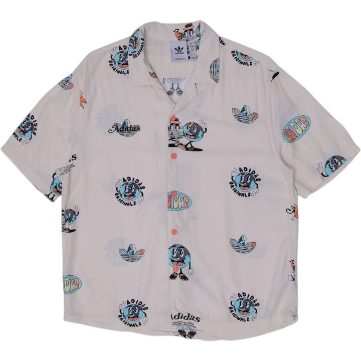 Mens Adidas Originals Graphic Print Casual Shirt Size S