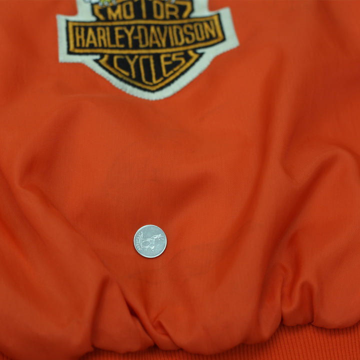 Vintage Holloway Harley Davidson Bomber Jacket Made in USA XL - Fashion Rerun Vintage Migration_Jacket