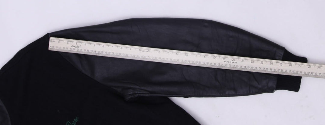 Vintage John Deere Varsity Wool Blend Leather Sleeve Jacket 2XL | Migration_Jackets - View 9 | Fashion Rerun