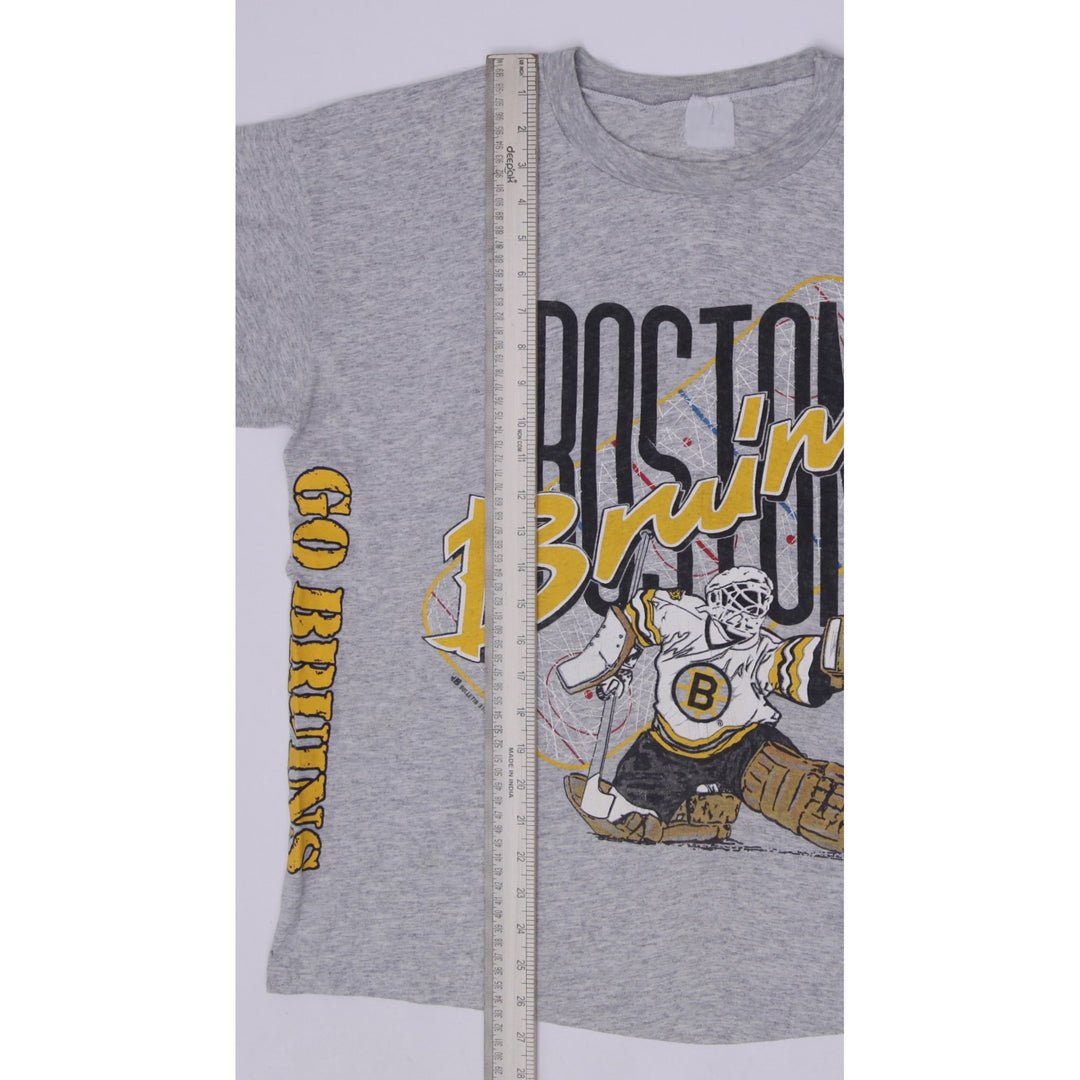 Vintage 1990 Boston Bruins Bulletin Athletic AOP T-Shirt