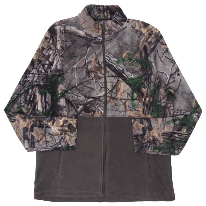 Mens Realtree Forest Camo Fleece Jacket