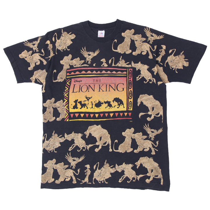 Vintage Disney's The Lion King AOP T-Shirt Single Stitch Made in USA XL