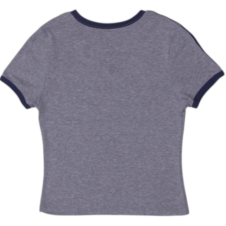 Y2K Ladies Hello Kitty Graphic T-Shirt Gray Short Sleeve Top Size XS | Migration_Y2K Tops - Side View | Fashion Rerun