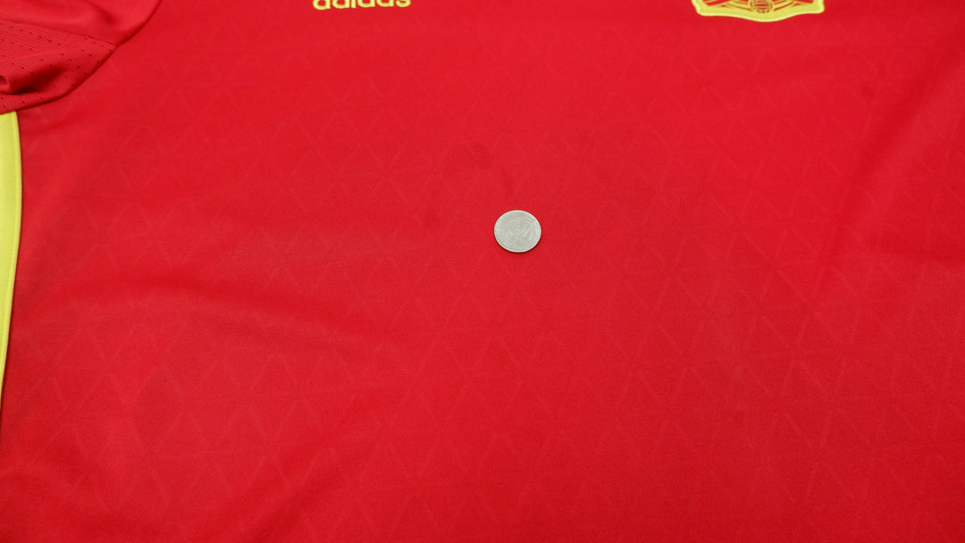 Mens Spain National Team 2015-2016 Home Football Shirt Soccer Jersey Adidas