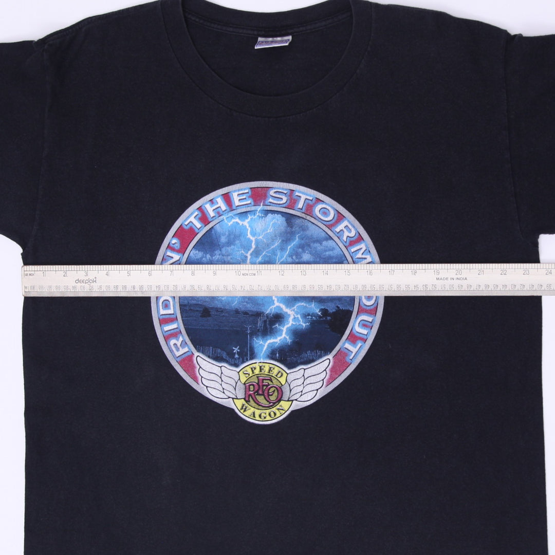 Vintage All Sport Events REO Speedwagon Ridin' The Storm Out T-Shirt S.Stitch Size XL