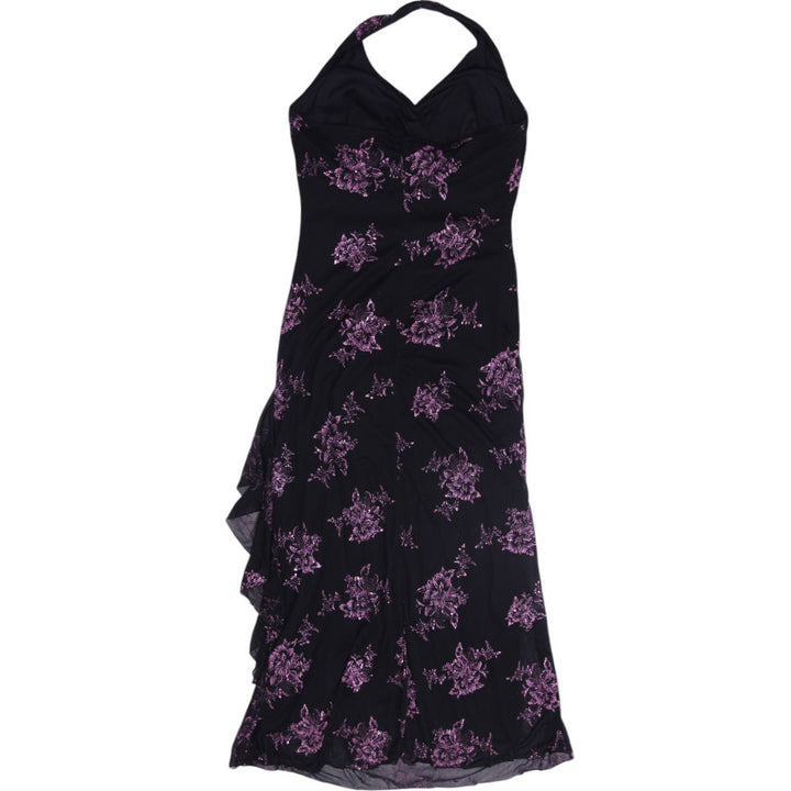 Y2K Ladies Jessica Floral Halter Evening Maxi Dress Size