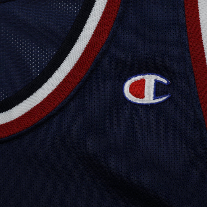 Vintage Champion USA Basketball Mourning #14 Navy Jersey Size 48 | Migration_Jerseys - Detail View | Fashion Rerun