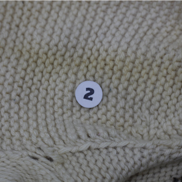 Vintage 1950s Cowichan Chunky Hand Knitted Zip Sweater Size XL | Migration_Knitwear & Sweaters - View 10 | Fashion Rerun