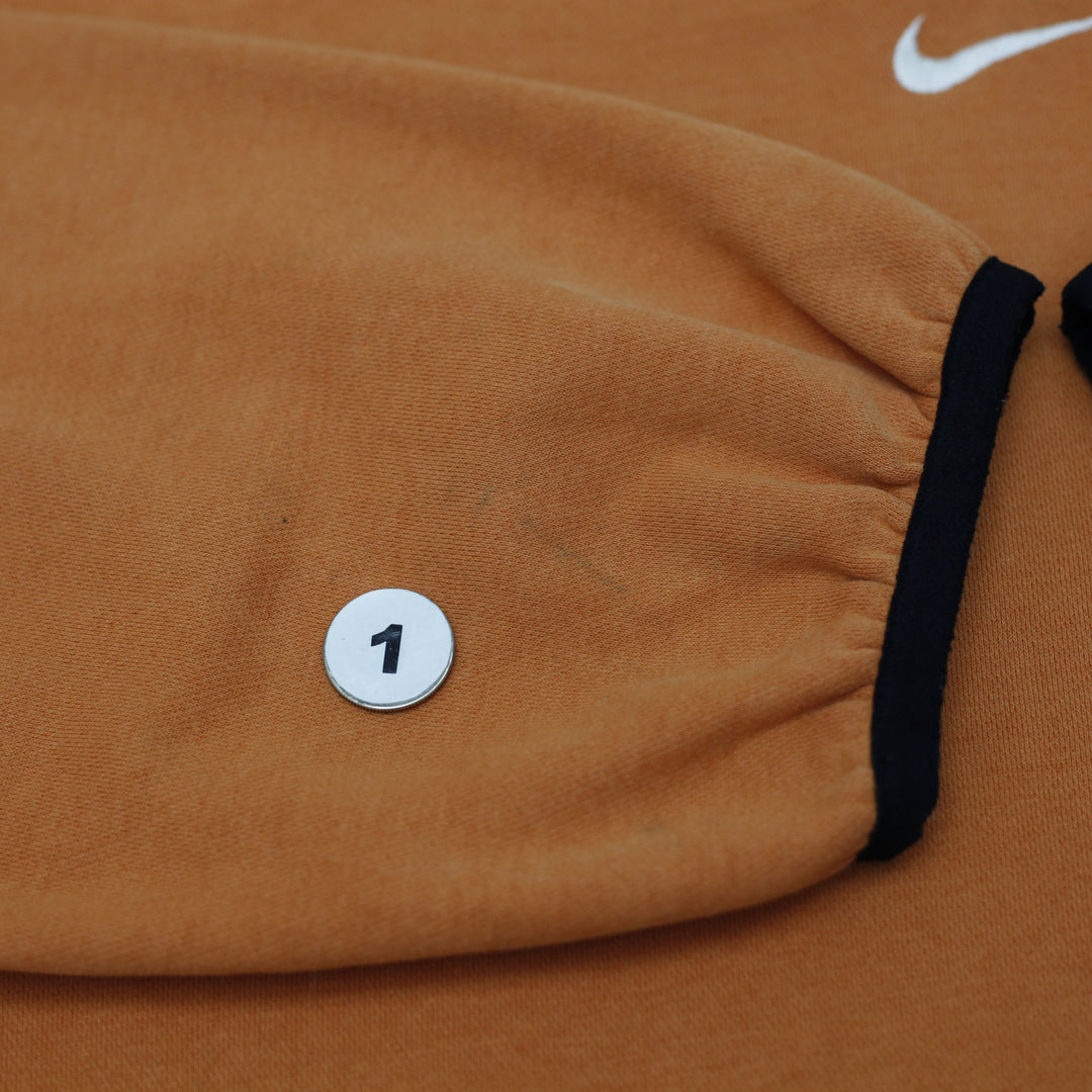 Vintage 90s Nike Center Swoosh Spell Out Half-Zip Fleece Sweatshirt Size L
