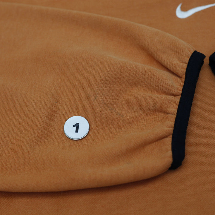 Vintage 90s Nike Center Swoosh Spell Out Half-Zip Fleece Sweatshirt Size L