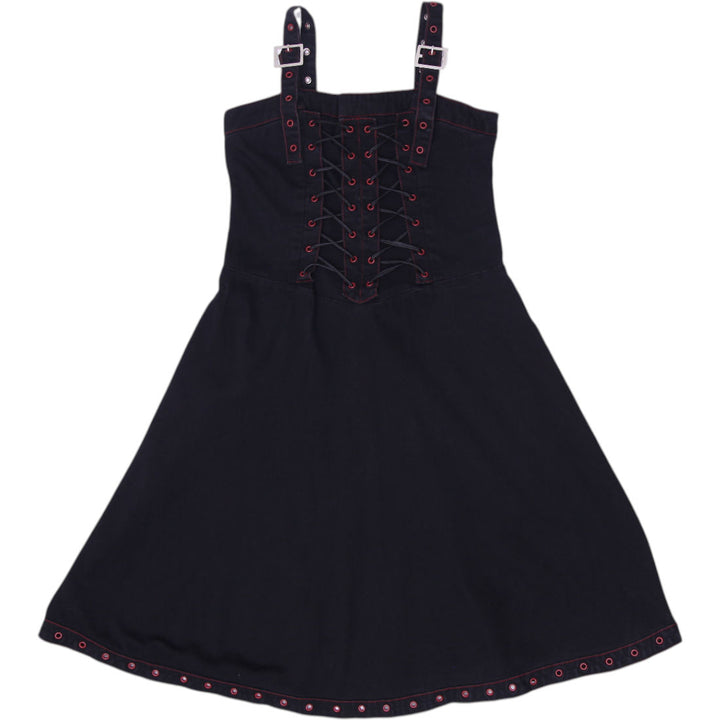 Y2K Tripp NYC Strap Dress Eyelet Detail Mini Dress Size L | Migration_Dresses | Fashion Rerun