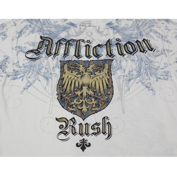 Y2K Mens Affliction Signature Series Georges St-Pierre T-Shirt Size L