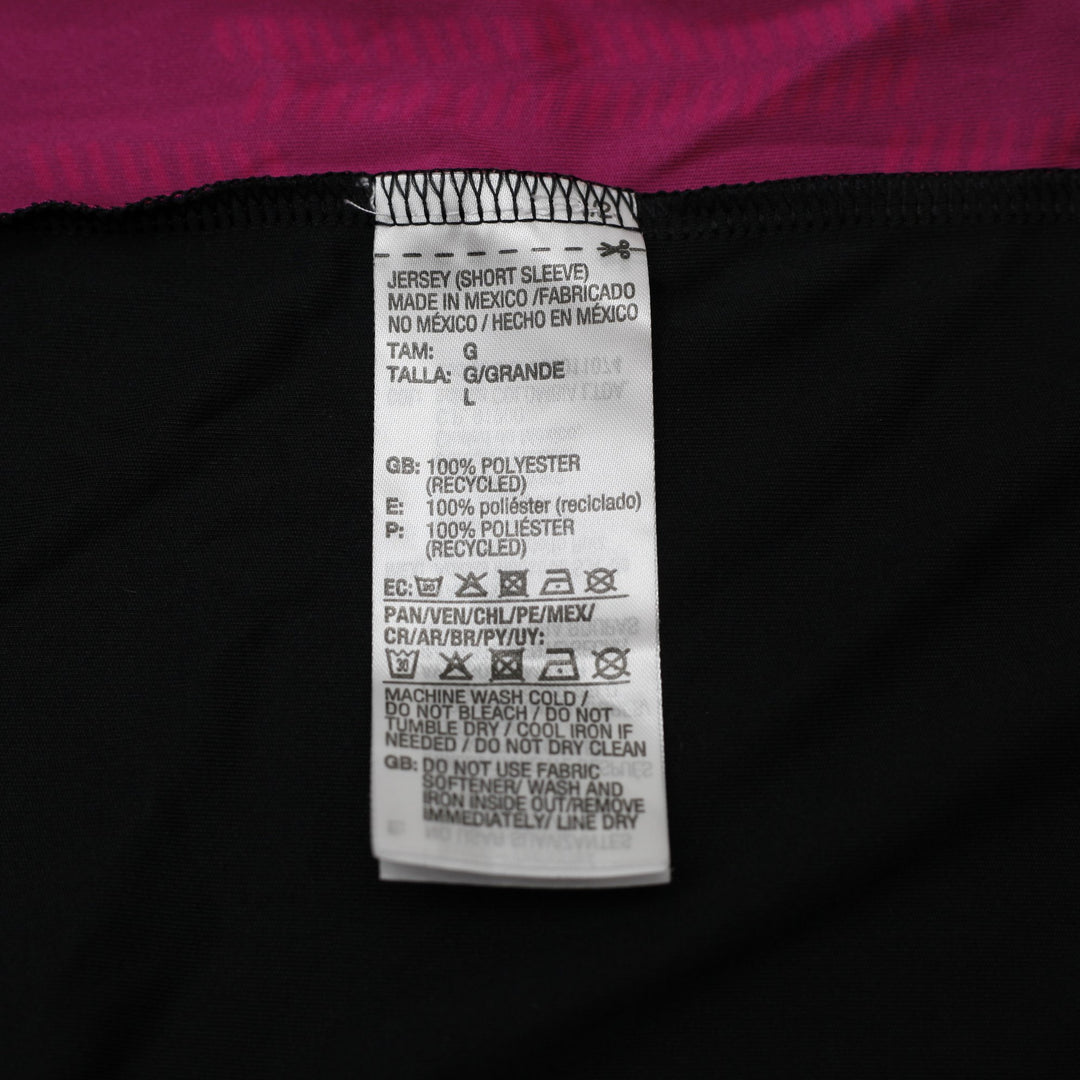 Mens Adidas Mexico 2021-22 Home Football Shirt Jersey Black Pink Size L
