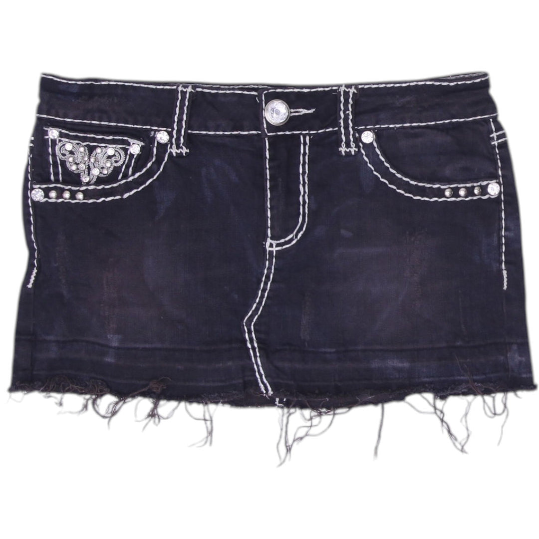 Y2K Ladies LA Idol Rhinestone Mini Skirt Size M | Migration_Skirts | Fashion Rerun