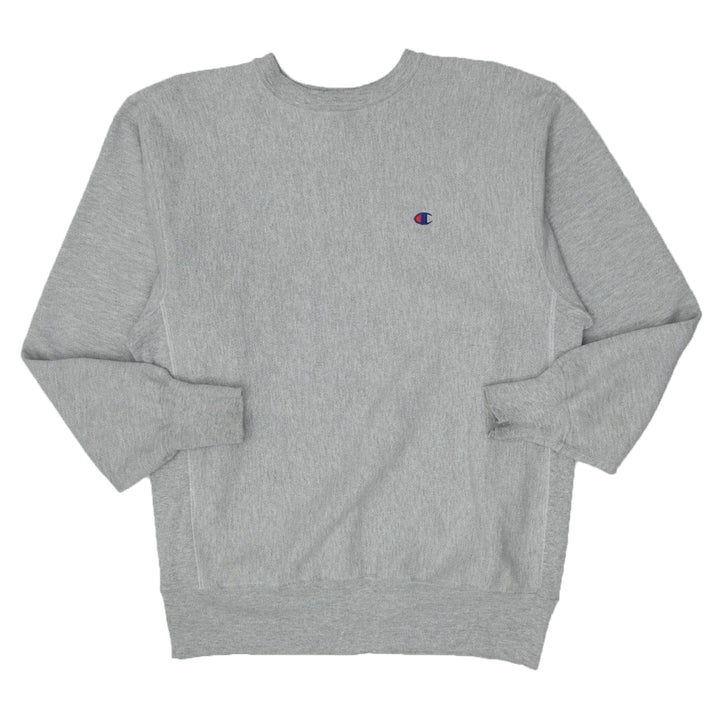 Vintage Champion Logo Reverse Weave Gray Sweatshirt