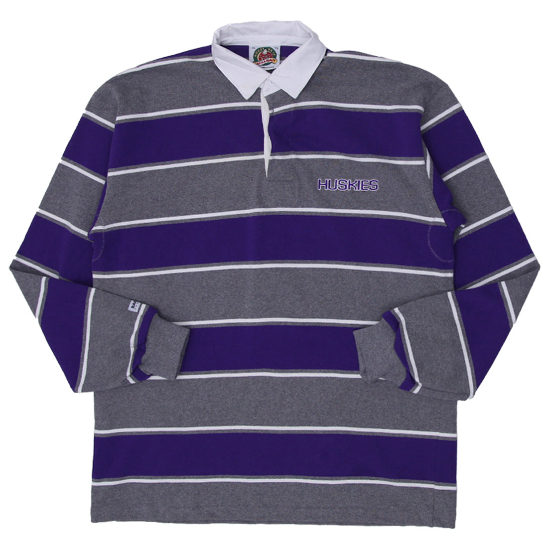 Shop Vintage Barbarian Rugby Wear Huskies Stripe Rugby Shirt Size