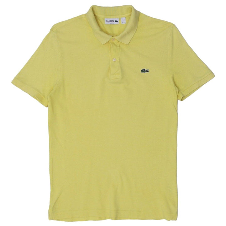 Mens Lacoste Slim Fit Yellow Polo T-Shirt