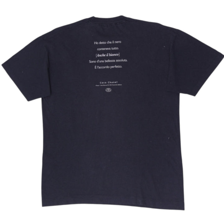 Vintage Vintage 1995 Parole Di Cotone Coco Chanel L'Allure T-Shirt