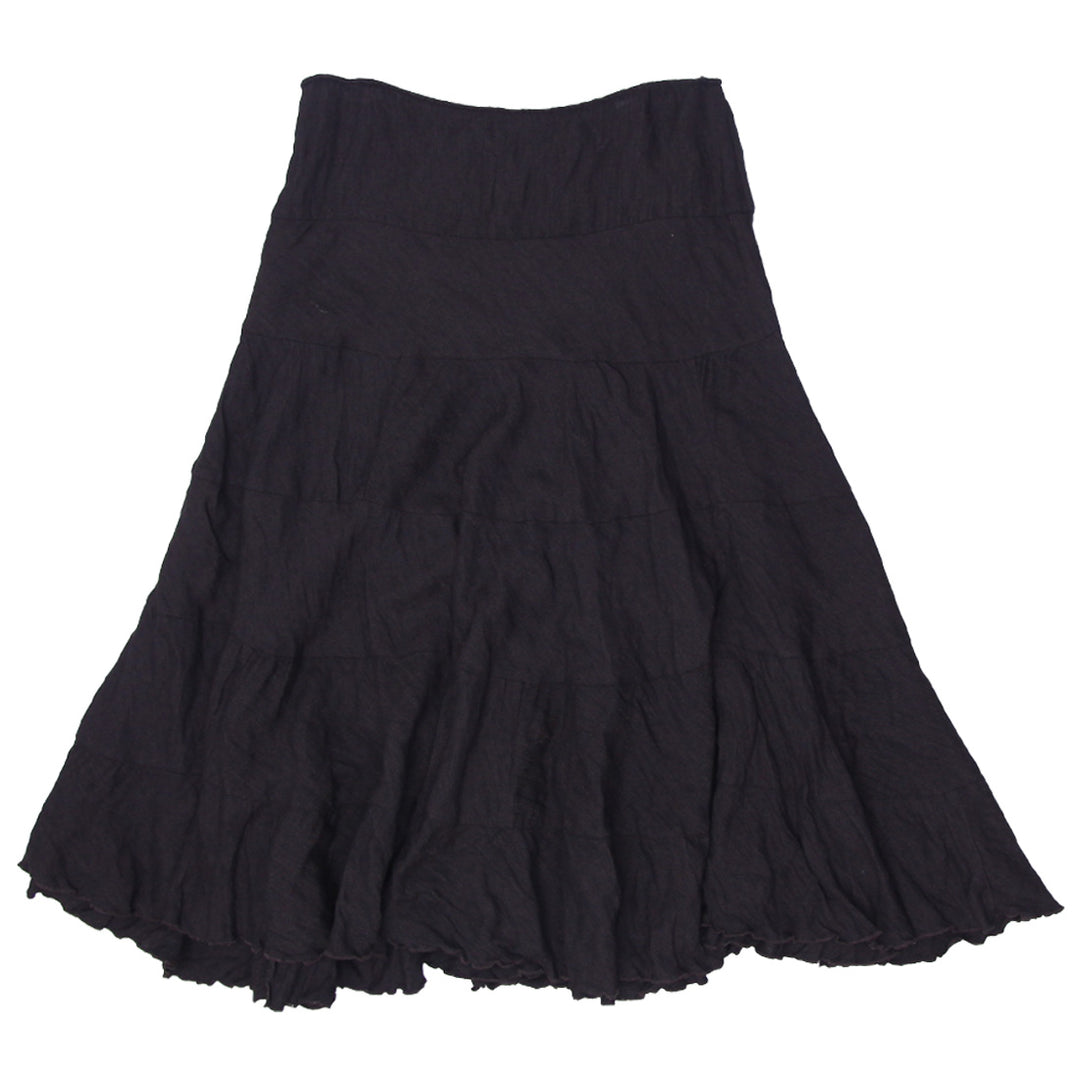Y2K Ladies Tohn M Brown Pleated Skirt