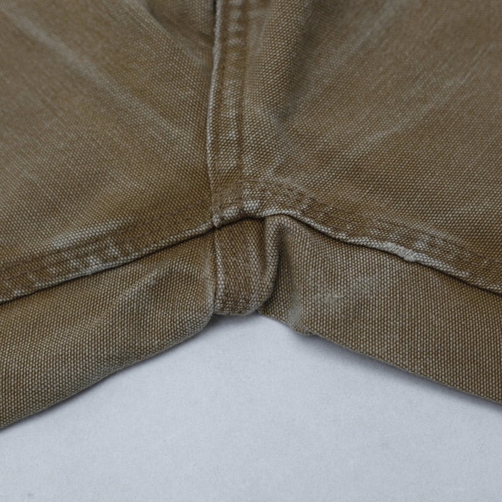 Mens Carhartt B01 BRN Dungaree Fit Double Knee Workwear Customize Belt Pants Size 34x34 | Migration_Pants WW | Fashion Rerun
