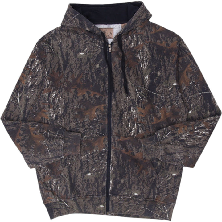 Mens Canyon Trail Realtree Camo Full Zip Pullover Hoodie Size L