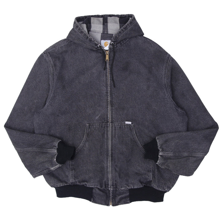 Vintage Carhartt Flannel Lined Denim Hooded Jacket - Fashion Rerun Vintage Migration_Jacket