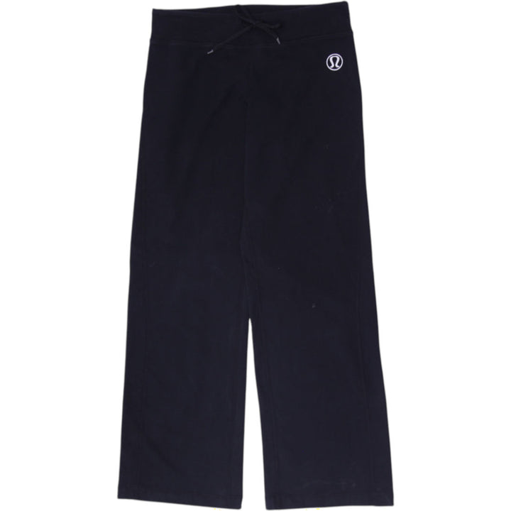 Ladies Lululemon Athletica Black Drawstring Size 6 Straight Leg Stretch Pants