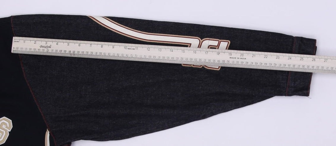 Mens Pepe Jeans Black Heavyweight Zip Up Hoodie Sleeve Jeans 2XL