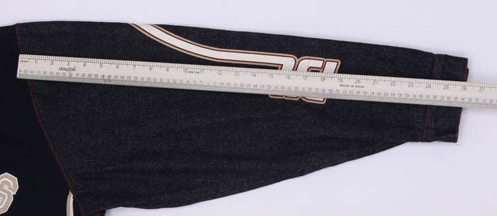 Mens Pepe Jeans Black Heavyweight Zip Up Hoodie Sleeve Jeans 2XL