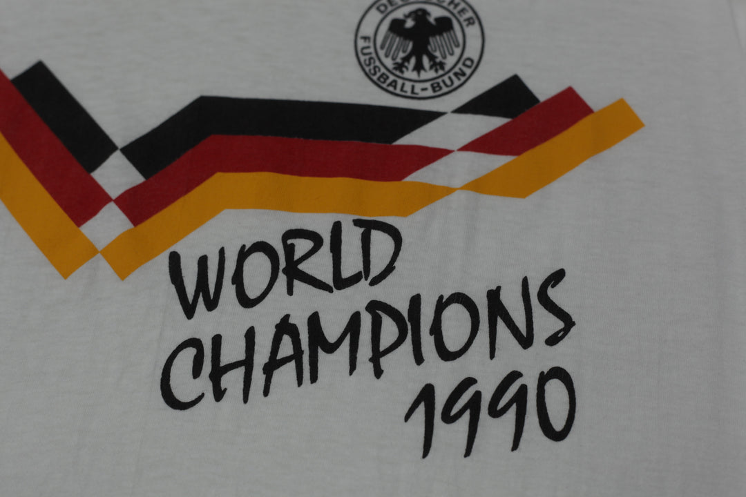 1990 Vintage Germany Deutscher Fussball-Bund T-Shirt S.Stitch Made in USA L - Fashion Rerun Vintage Migration_T-Shirt