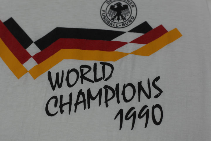 1990 Vintage Germany Deutscher Fussball-Bund T-Shirt S.Stitch Made in USA L - Fashion Rerun Vintage Migration_T-Shirt