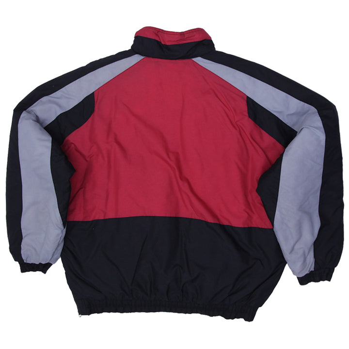 Vintage Chicago Bulls Ravens Athletic Half-Zip Puffer Insulated Jacket