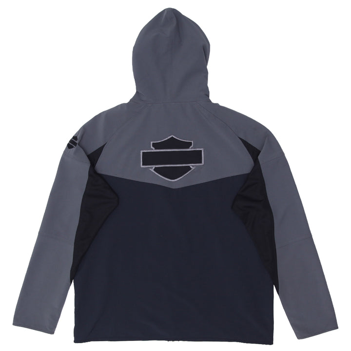 Mens Harley Davidson Full Zip Hoodie - Fashion Rerun Vintage Migration_Sweaters