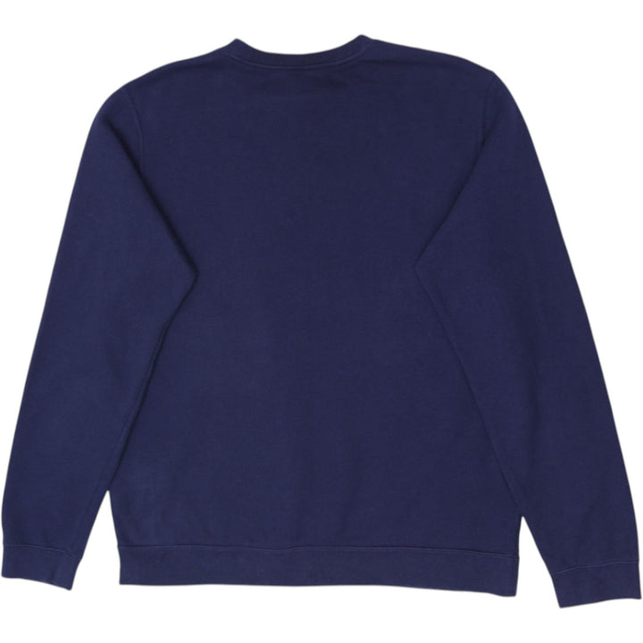 Mens Nike Sweatshirt Navy Fleece Crew Neck Pullover Size M
