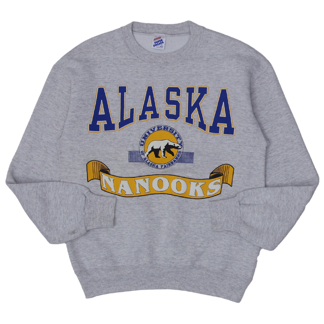 Vintage University Of Alaska Fairbanks Sweatshirt, Made in USA Jerszees Size M - Fashion Rerun Vintage Migration_Sweaters