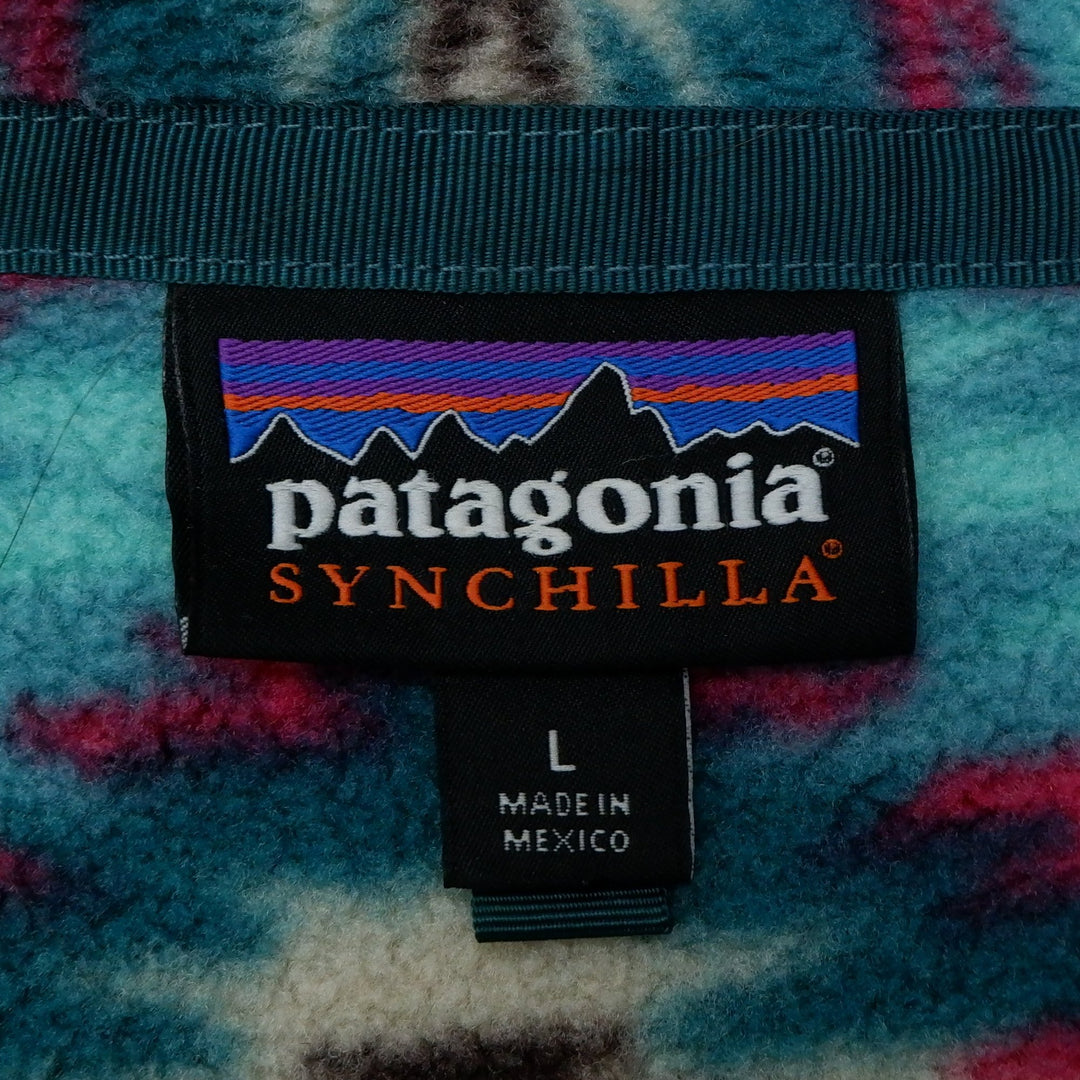 Ladies Patagonia Southwest Aztec Synchilla Pullover Fleece Jacket