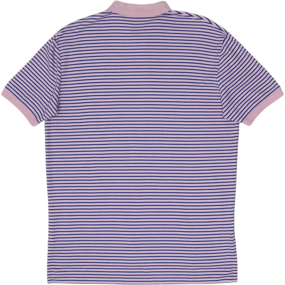 Ralph Lauren Polo Striped Casual Short Sleeve Polo Shirt Size M | Migration_T-Shirts - Side View | Fashion Rerun