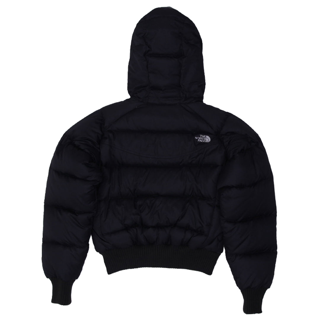 Ladies The North Face F09 550 Puffer Hooded Zip Up Crop Jacket