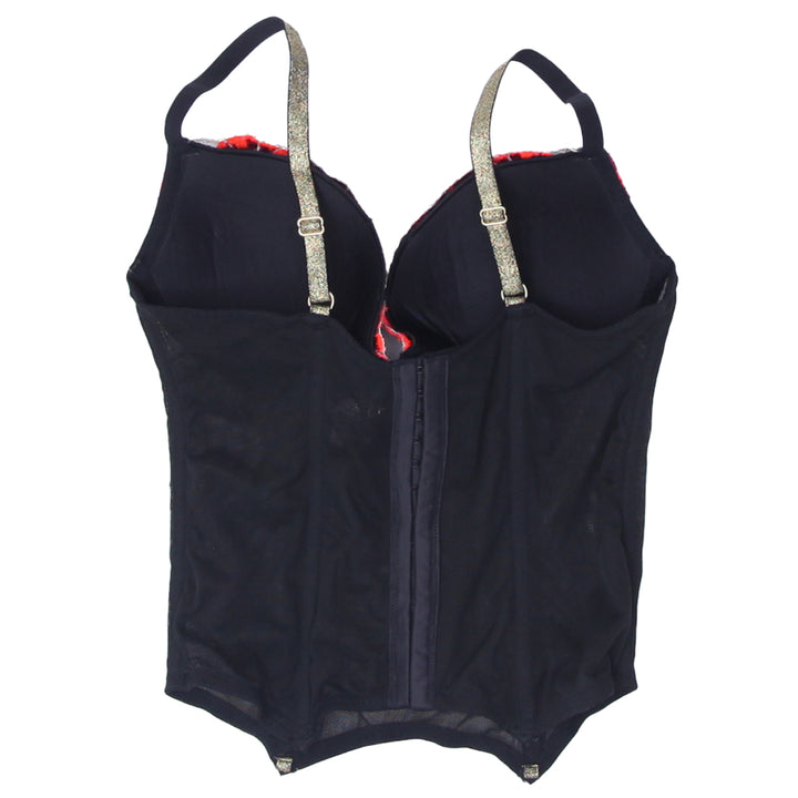 Ladies Victoria's Secret Floral Embroidered Mesh Corset