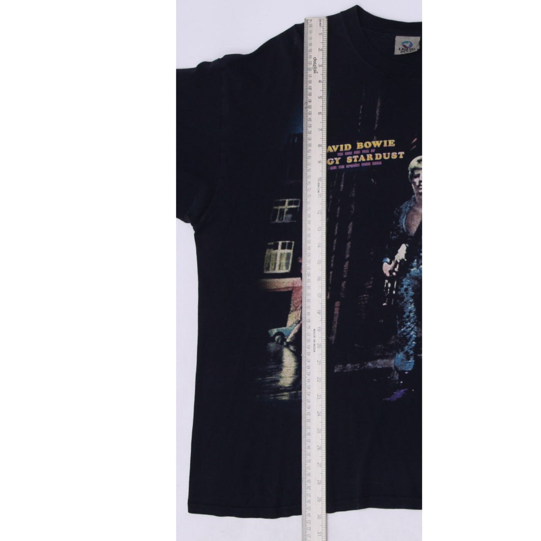 Vintage 2005 David Bowie The Rise Fall Of Ziggy Stardust Black Liquid Blue 2X | Migration_T-Shirts - View 8 | Fashion Rerun