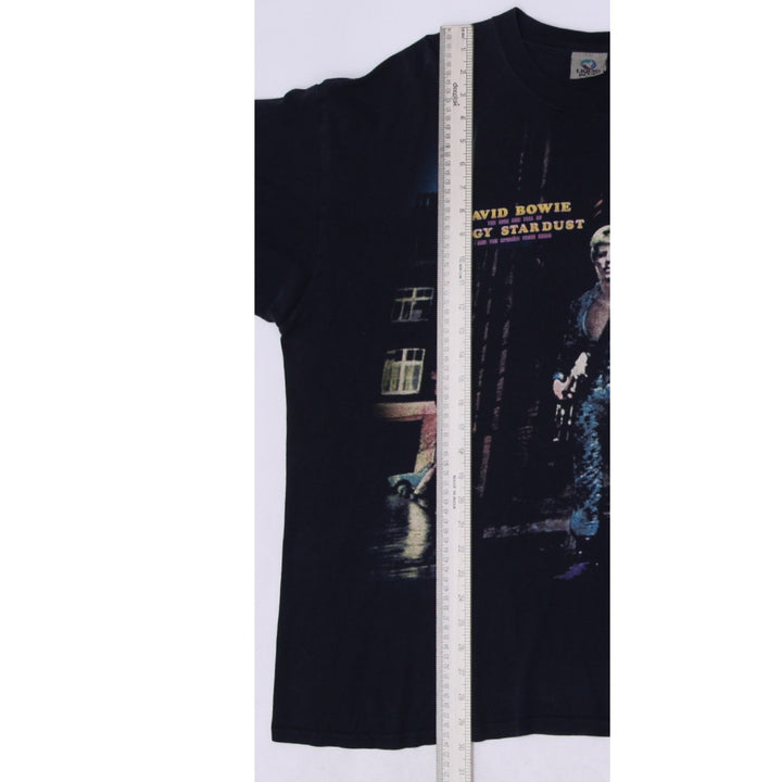 Vintage 2005 David Bowie The Rise Fall Of Ziggy Stardust Black Liquid Blue 2X | Migration_T-Shirts - View 8 | Fashion Rerun