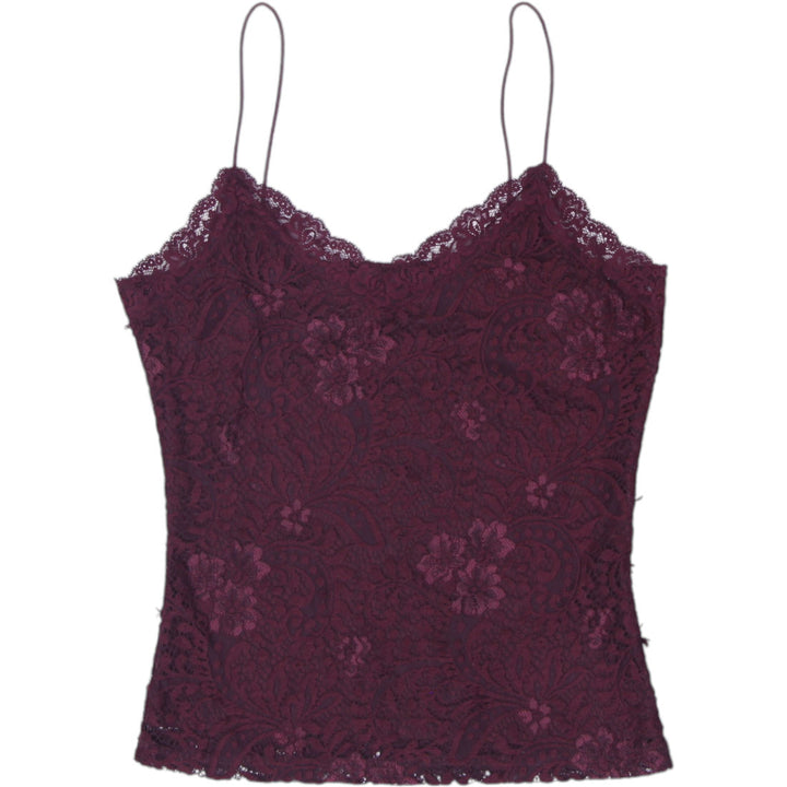 Y2K Ladies Only Floral Lace Cami Top Size S