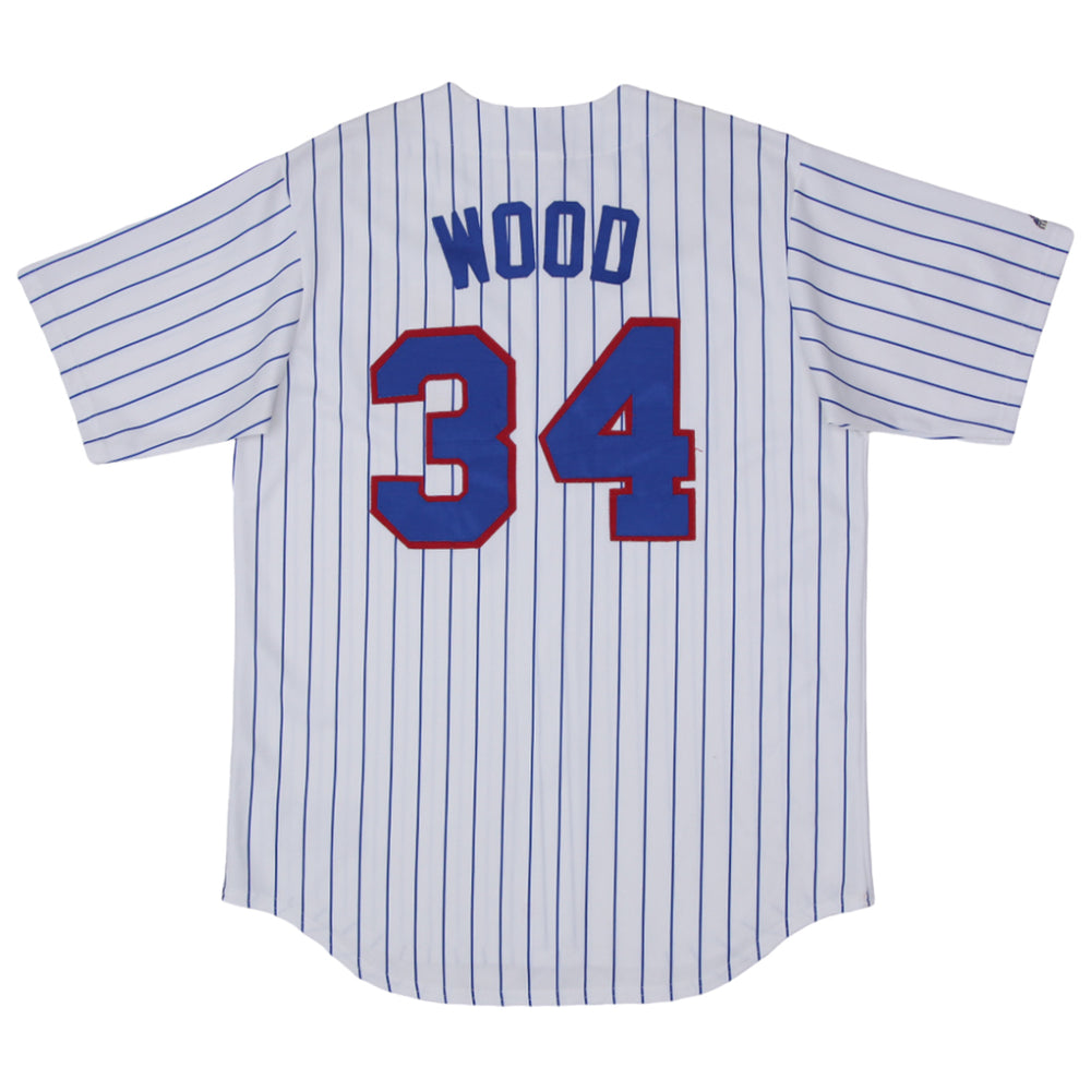 Shop Vintage Majestic Chicago Cubs Woods 34 Baseball Jersey Made