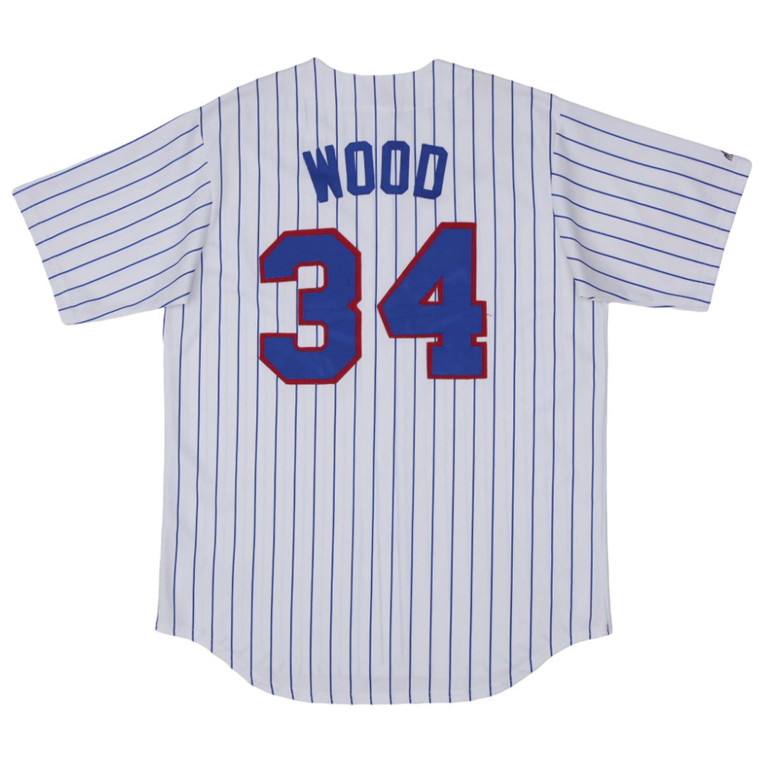 Vintage Majestic Chicago Cubs Woods 34 Baseball Jersey Made In USA - Fashion Rerun Vintage Migration_Jersey