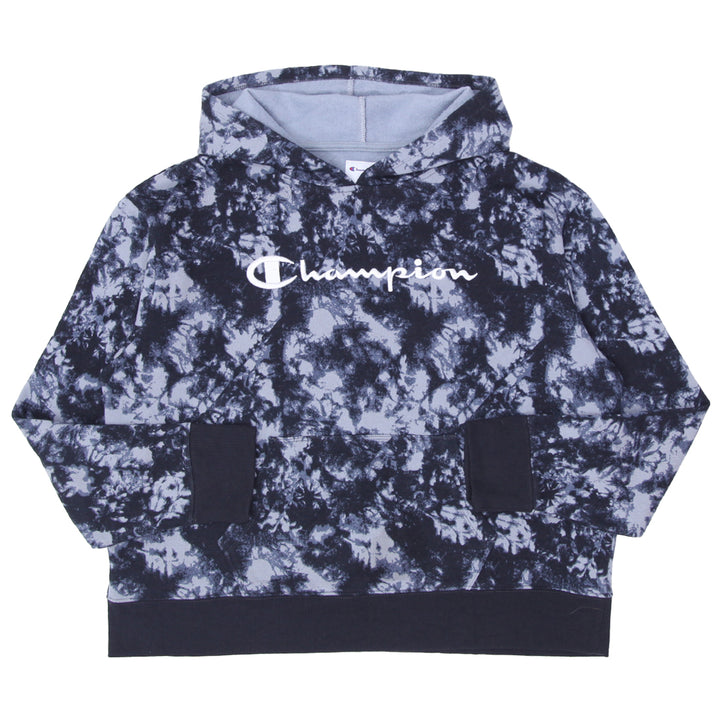 Ladies Champion Embroidered Tie Dye Hoodie - Fashion Rerun Vintage Migration_Sweaters