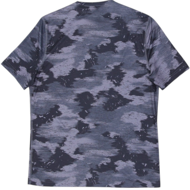 Mens Reebok T-Shirt Gray Camo Pattern Athletic Wear
