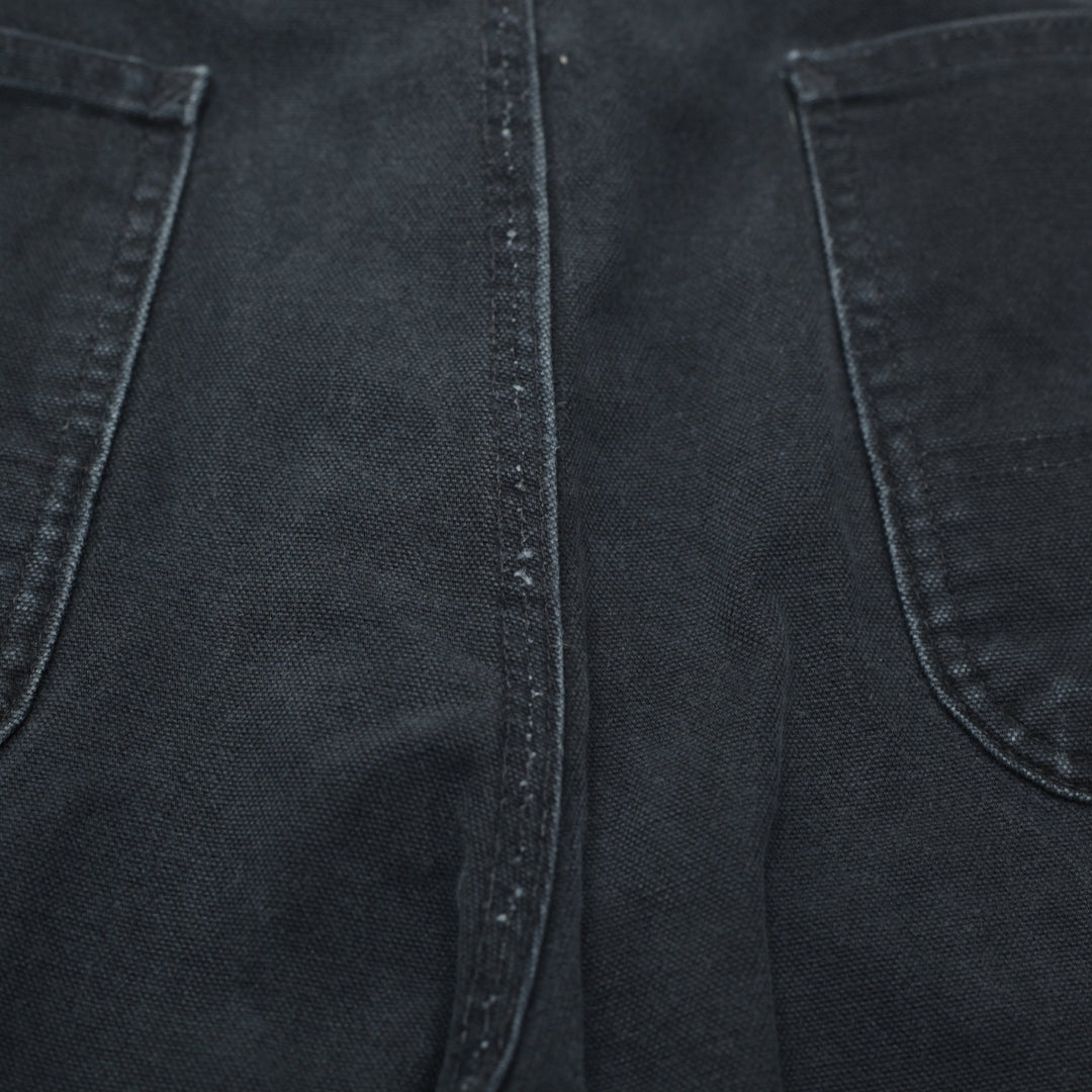 Mens 2014 Carhartt B11 BLK Carpenter Pants Canvas Dungarees Loose 36x32