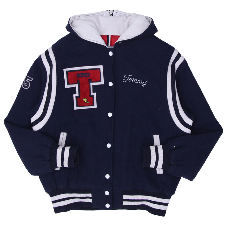Mens Tommy Hilfiger New York Varsity Jacket Navy Blue - Fashion Rerun Vintage Migration_Jacket