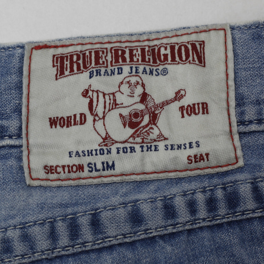 Y2K Mens True Religion Slim Straight Jeans