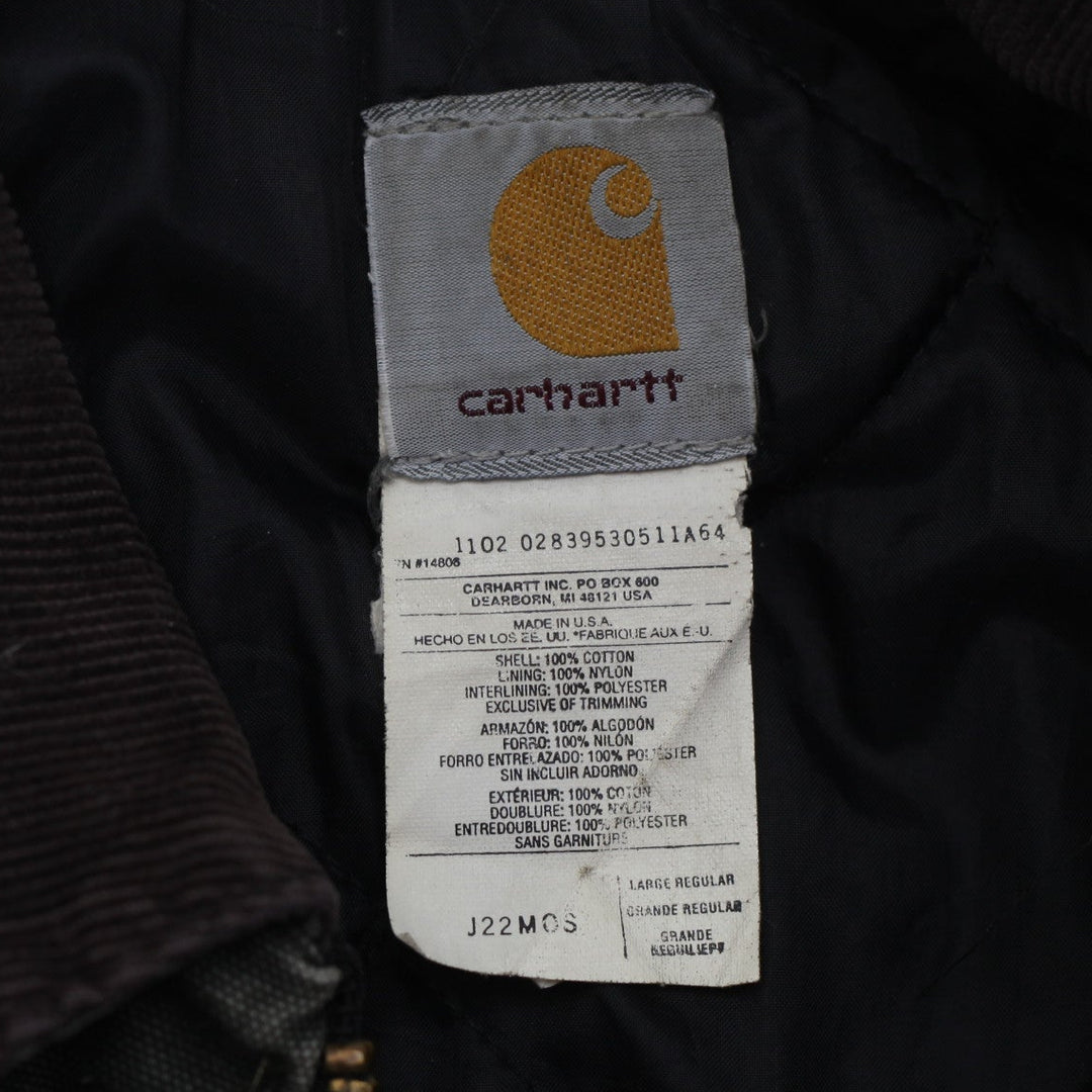 Vintage Carhartt Detroit J22 MOS Arctic Quilt Lined Slightly Distressed Workwear Jacket